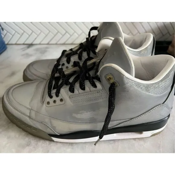 Nike Air Jordan 3 III 5LAB3 Retro Shoes Silver 3M Reflective sz14