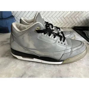 Nike Air Jordan 3 III 5LAB3 Retro Shoes Silver 3M Reflective sz14
