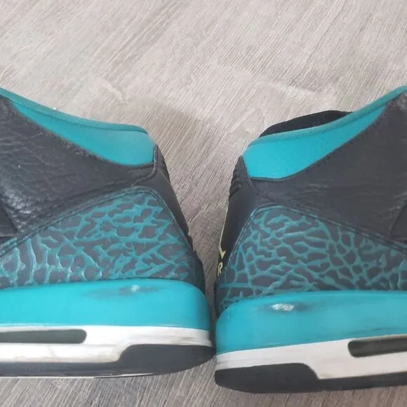Nike Air Jordan 3 Retro GS Rio Teal Black 441140-018 Youth 6.5Y Shoes Sneakers