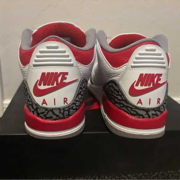 Nike Air Jordan 3 Retro White/Red Men's Shoes