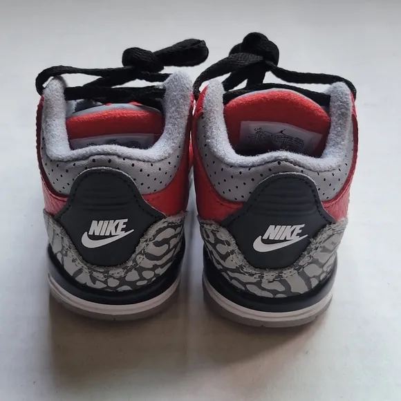 Nike Air Jordan 3 Toddler Retro 3 III Fire Red Cement Shoes CQ0489 600 Size 4 C
