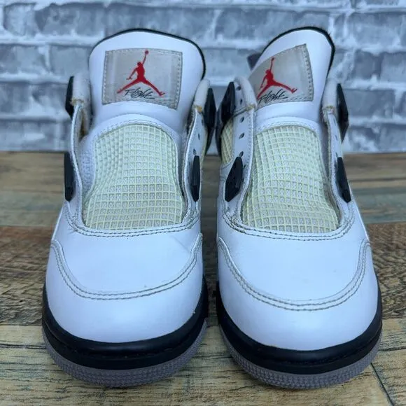 Nike Air Jordan 4 Retro OG White Cement 2016 408452-103 Youth Size 4Y Rare