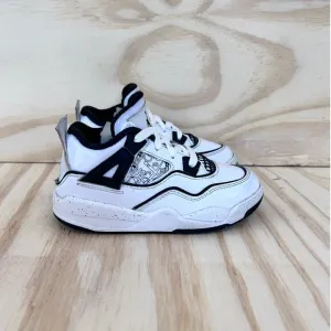 Nike -Air Jordan 4 Retro SE -Sneakers-White/Black -Kids Toddler -10C -BQ7670-401