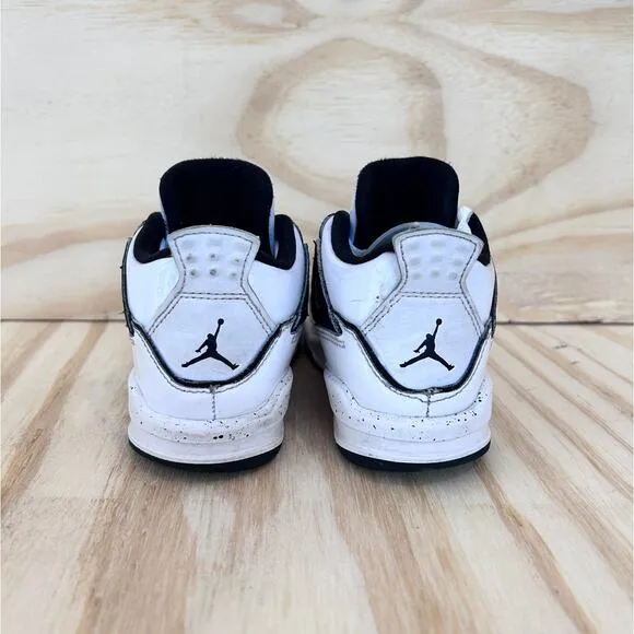 Nike -Air Jordan 4 Retro SE -Sneakers-White/Black -Kids Toddler -10C -BQ7670-401