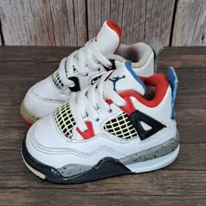 Nike Air Jordan 4 Retro SE TD &quot;What The 4&quot; Toddler 4c Basketball Shoe BQ7670-146