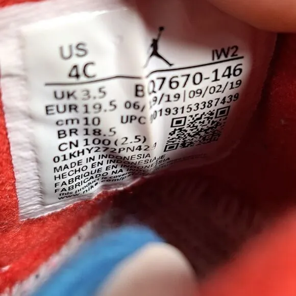 Nike Air Jordan 4 Retro SE TD &quot;What The 4&quot; Toddler 4c Basketball Shoe BQ7670-146