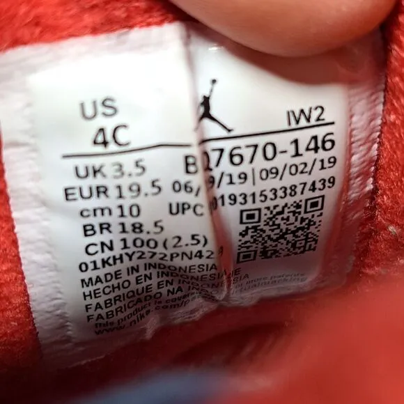 Nike Air Jordan 4 Retro SE TD &quot;What The 4&quot; Toddler 4c Basketball Shoe BQ7670-146