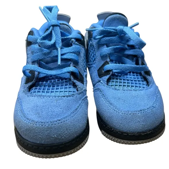 Nike Air Jordan 4 Retro toddler shoes - Size 10c - University Blue