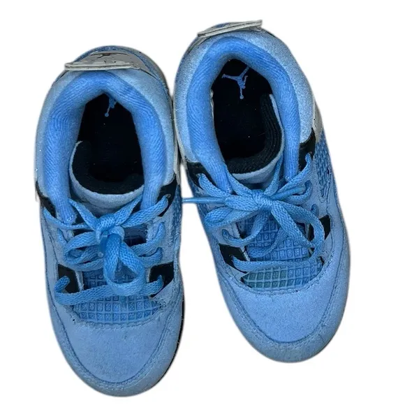 Nike Air Jordan 4 Retro toddler shoes - Size 10c - University Blue