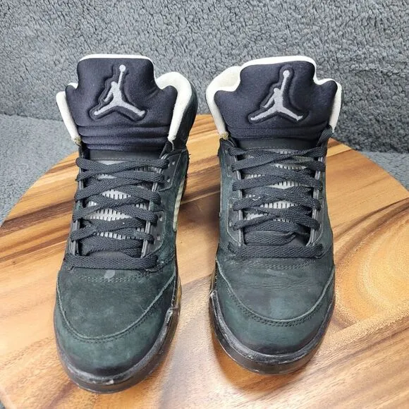 Nike Air Jordan 5 Retro 2013 Black Oreo Mens Size 8.5 Sneakers Shoes 136027-035