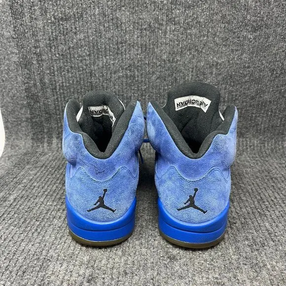 Nike Air Jordan 5 Retro Blue Suede 2017 Shoes Mens Size 10 136027-401
