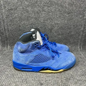 Nike Air Jordan 5 Retro Blue Suede 2017 Shoes Mens Size 10 136027-401