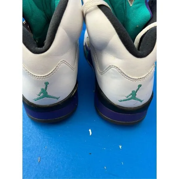 Nike Air Jordan 5 Retro Grape 2013 Men's Size 9.5 Sneakers Shoes 136027-108