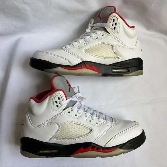 Nike Air Jordan 5 Retro GS 'Fire Red' 2020 Shoes Size 6Y Women’s 7.5 2020