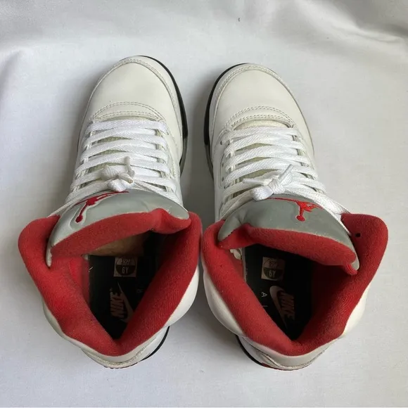 Nike Air Jordan 5 Retro GS 'Fire Red' 2020 Shoes Size 6Y Women’s 7.5 2020