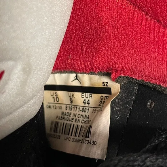 Nike Air Jordan 5 Retro Low 'Alternate' - Black &amp; Red, Size 10