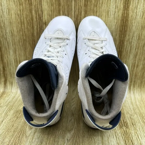 Nike Air Jordan 6 Retro Midnight Navy Men's Size 8.5 Sneakers Shoes CT8529-141