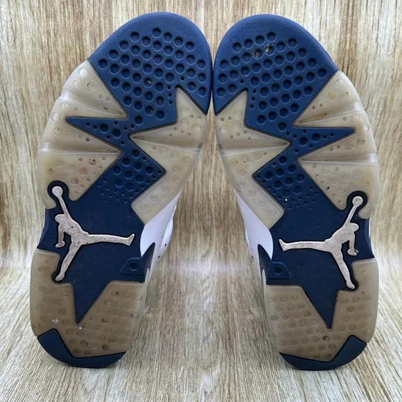 Nike Air Jordan 6 Retro Midnight Navy Men's Size 8.5 Sneakers Shoes CT8529-141
