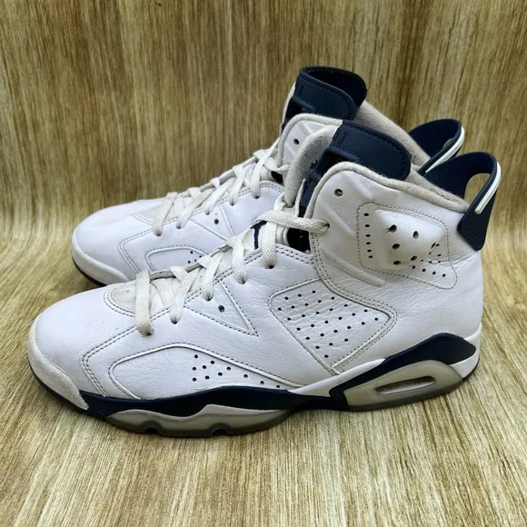 Nike Air Jordan 6 Retro Midnight Navy Men's Size 8.5 Sneakers Shoes CT8529-141