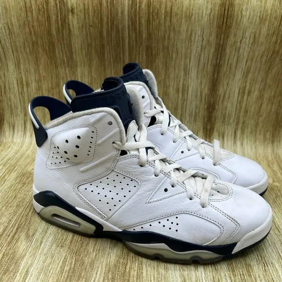 Nike Air Jordan 6 Retro Midnight Navy Men's Size 8.5 Sneakers Shoes CT8529-141