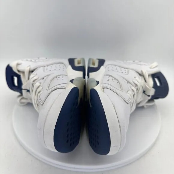 Nike Air Jordan 6 Retro Midnight Navy White Youth Shoes 384665-141 Size 7Y