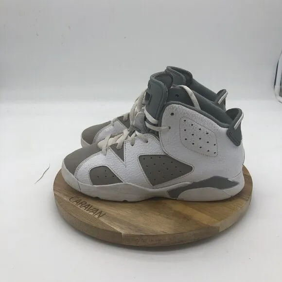 Nike Air Jordan 6 Retro Sneakers Boys 2.5Y Cool Gray Lace Up Shoes Athletic