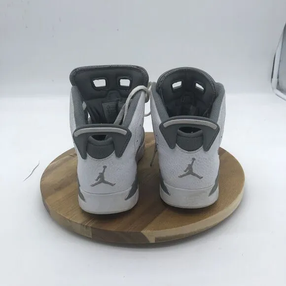 Nike Air Jordan 6 Retro Sneakers Boys 2.5Y Cool Gray Lace Up Shoes Athletic