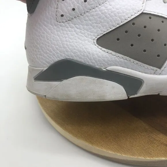 Nike Air Jordan 6 Retro Sneakers Boys 2.5Y Cool Gray Lace Up Shoes Athletic
