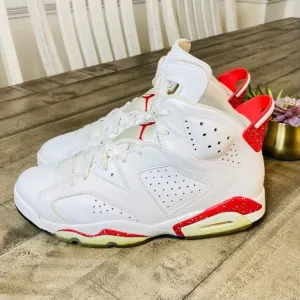 Nike Air Jordan 6 Retro White Red Oreo Basketball Shoes Men’s 8