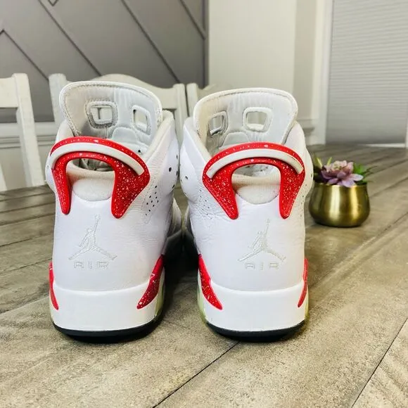 Nike Air Jordan 6 Retro White Red Oreo Basketball Shoes Men’s 8