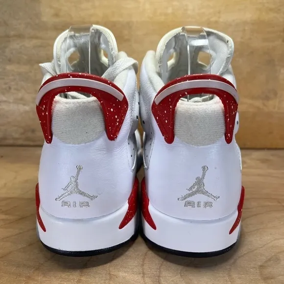 Nike Air Jordan 6 Retro Youth Size 6 Shoes Sneakers Red Oreo 384665-162 Lace Up