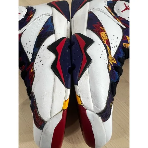 Nike Air Jordan 7 Retro BG Shoes Nothing But Net Ugly Sweater Size 7Y 304774-142