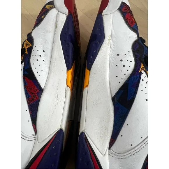 Nike Air Jordan 7 Retro BG Shoes Nothing But Net Ugly Sweater Size 7Y 304774-142
