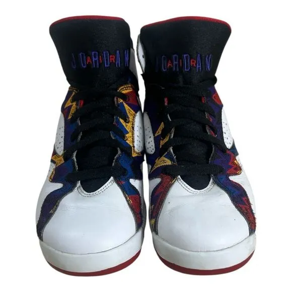 Nike Air Jordan 7 Retro BG Shoes Nothing But Net Ugly Sweater Size 7Y 304774-142
