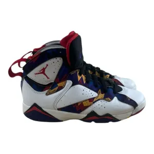 Nike Air Jordan 7 Retro BG Shoes Nothing But Net Ugly Sweater Size 7Y 304774-142