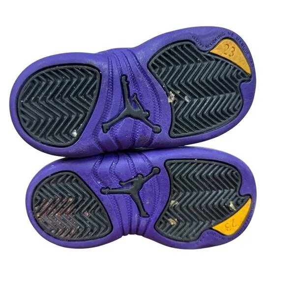 Nike Air Jordan 850000-057 Field Purple Retro 12 Sneakers Kids Boys Shoes 6 C