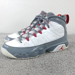 Nike Air Jordan 9 Retro Fire Red Boys Size 7Y Basketball Shoes 302359-162