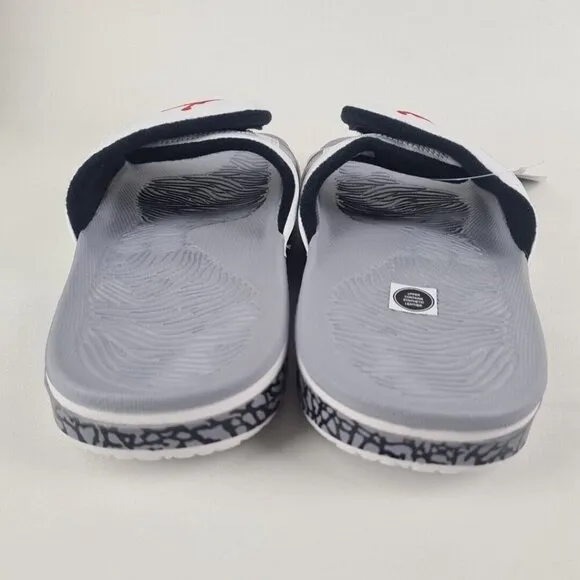 Nike Air Jordan Hydro 3 Retro Sandal Slides Summit White Red