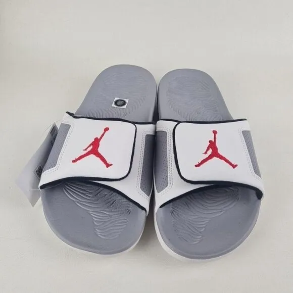 Nike Air Jordan Hydro 3 Retro Sandal Slides Summit White Red
