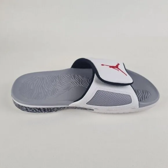 Nike Air Jordan Hydro 3 Retro Sandal Slides Summit White Red