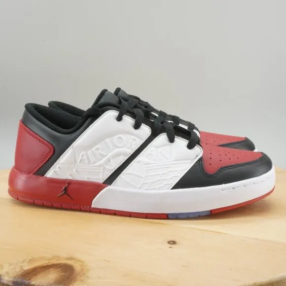 Nike Air Jordan Nu Retro 1 Low Mens Size 10 Shoes Varsity Red Black White NEW