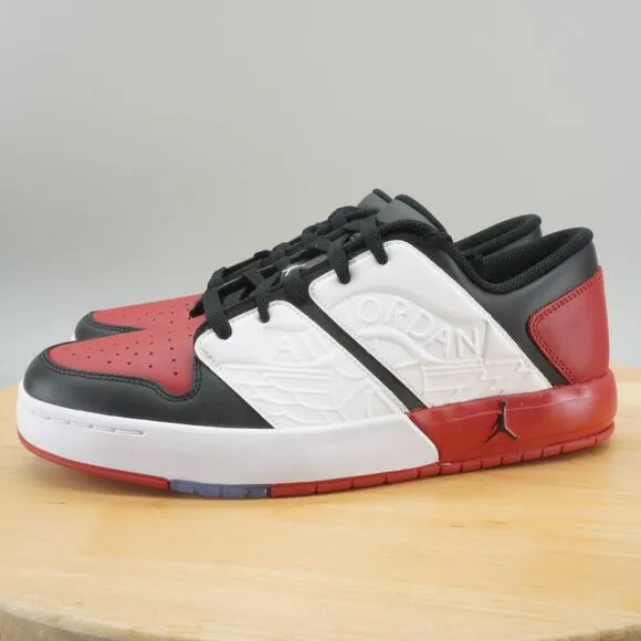 Nike Air Jordan Nu Retro 1 Low Mens Size 10 Shoes Varsity Red Black White NEW