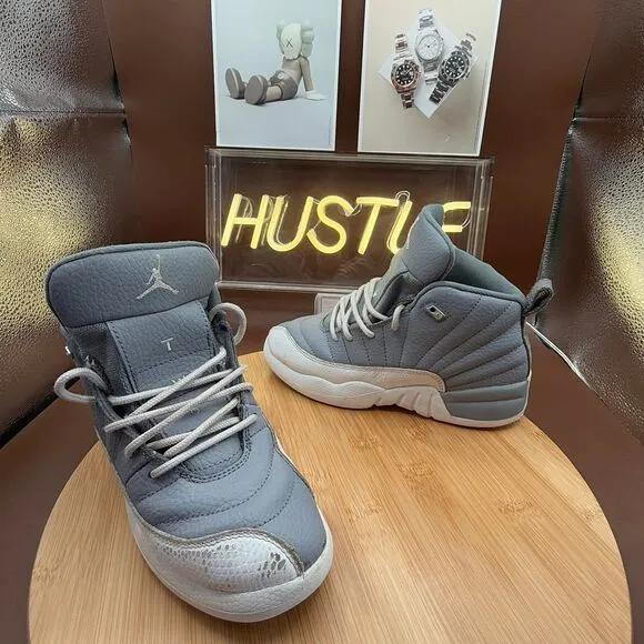 Nike Air Jordan Retro 12 Stealth ‘Cool Gray’ PS Sz 1.5Y