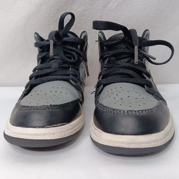 Nike Air Jordan Retro Mid Size 13 C Shoes Childrens Gray Black Lace 640734 096