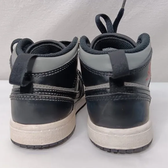 Nike Air Jordan Retro Mid Size 13 C Shoes Childrens Gray Black Lace 640734 096