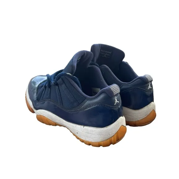 Nike Air Jordan Retro XI 11 Low Barons Blue White Men Shoes  Size 8.5