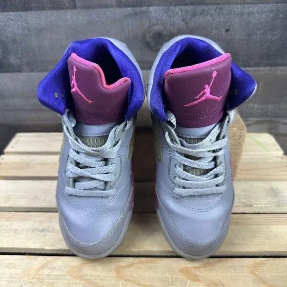 Nike Air Jordan‎ V 5 Retro Cement Rasberry PS Size 2Y Shoes Sneakers 440893-009