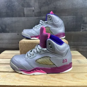 Nike Air Jordan‎ V 5 Retro Cement Rasberry PS Size 2Y Shoes Sneakers 440893-009