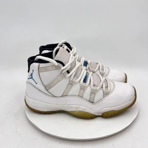 Nike Air Jordan XI 11 Retro Men Size 9.5 378037-117 Legend Blue White Shoes
