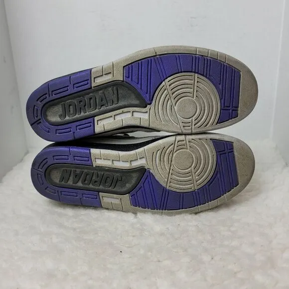 Nike Air Jordan 2 Retro Concord 2014 Men's Shoes Size 8 White Purple 385475-153
